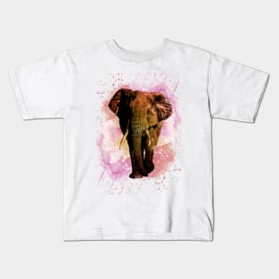 Majestic watercolor elephant Kids T-Shirt